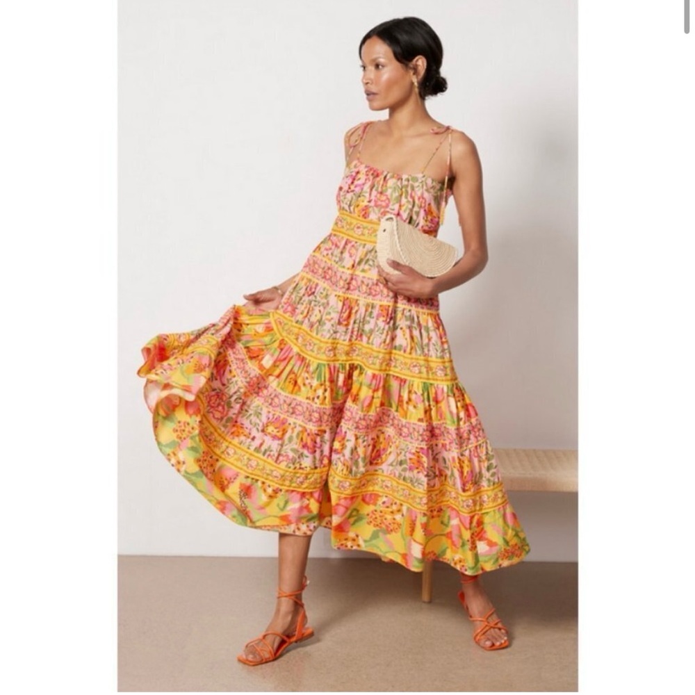 FARM Rio Midi Colorful Dress - Picture 2 of 10